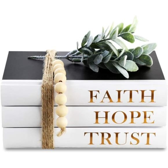 Decorative Hardcover Quote Books,Black and White Decoration Books, Stacked Books - Picture 5 of 7